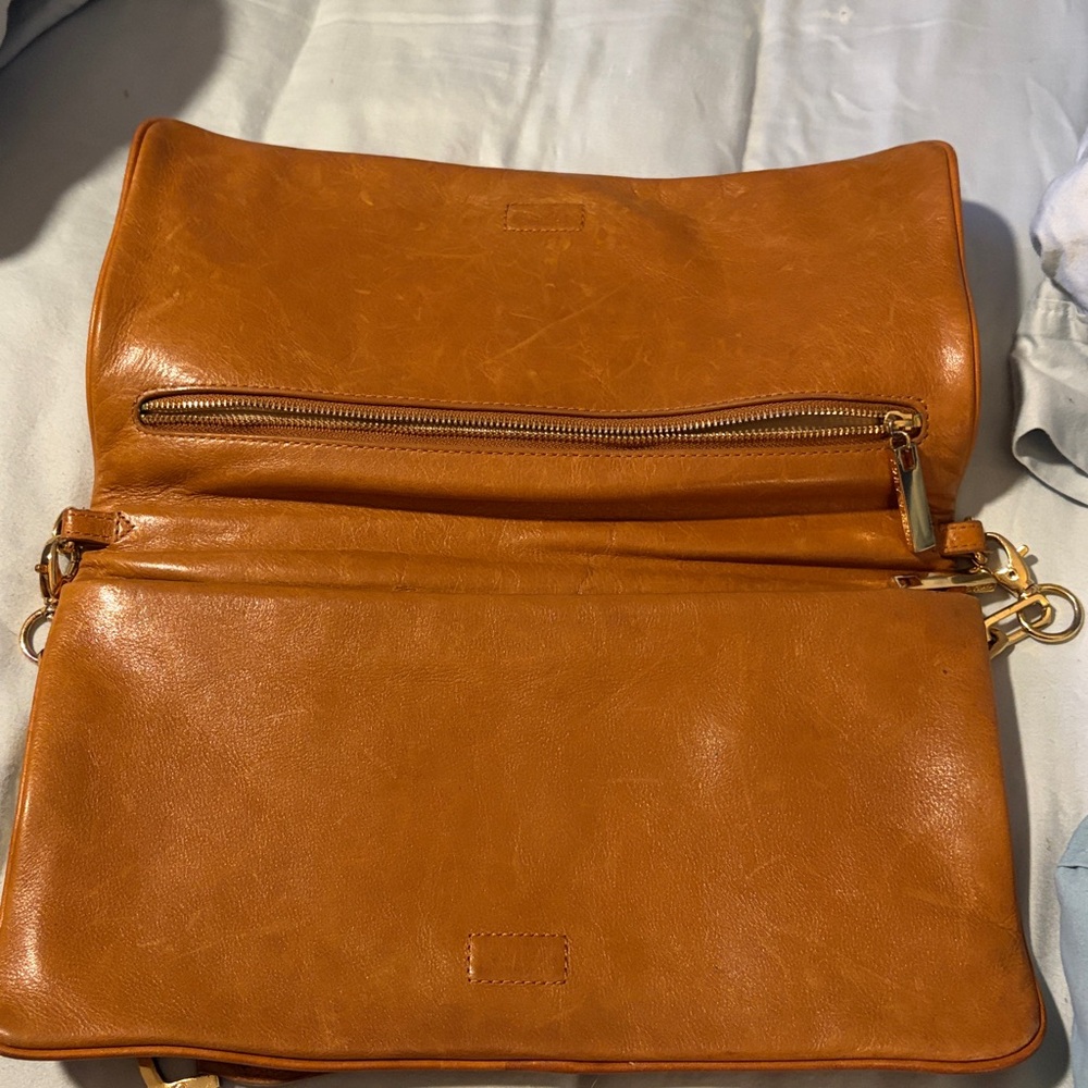 Tory Burch Tan Leather Clutch - Picture 3 of 5